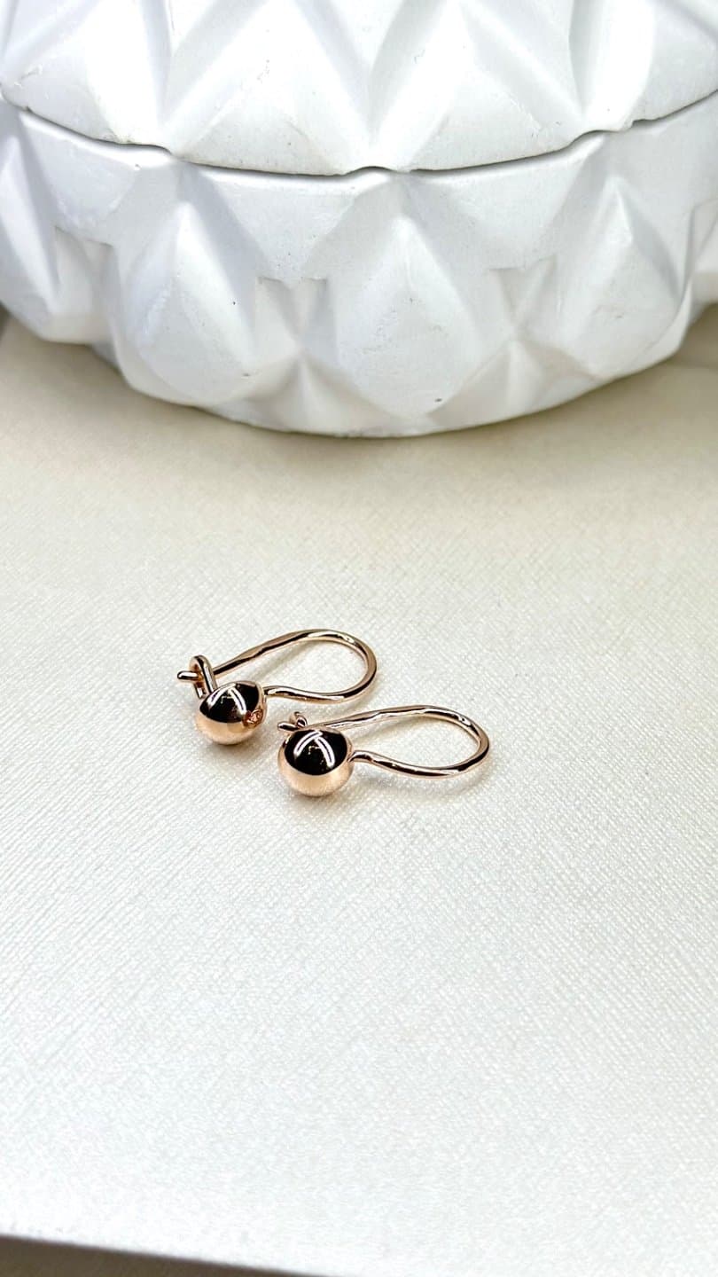 Серьги из красного золота