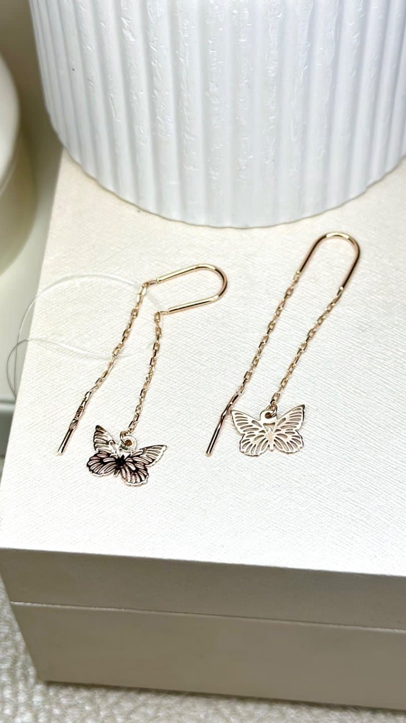 Серьги из красного золота
