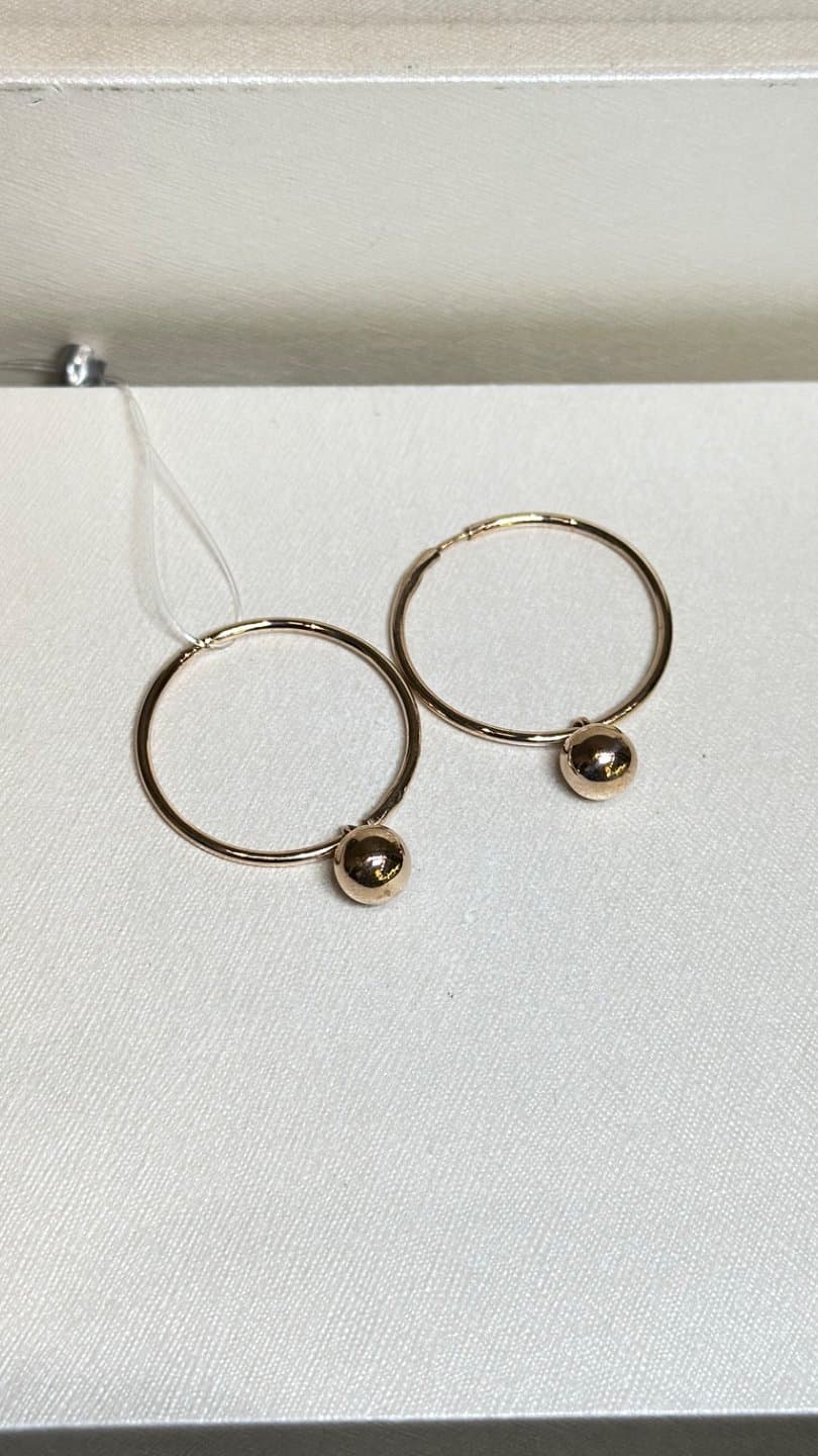 Серьги из красного золота